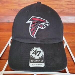 '47 Atlanta Falcons Hat Cap‎ Adult Strapback Black Adjustable Clean Up New
